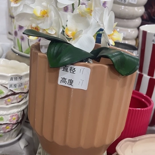 多肉绿植陶瓷花盆9.9包邮，有孔