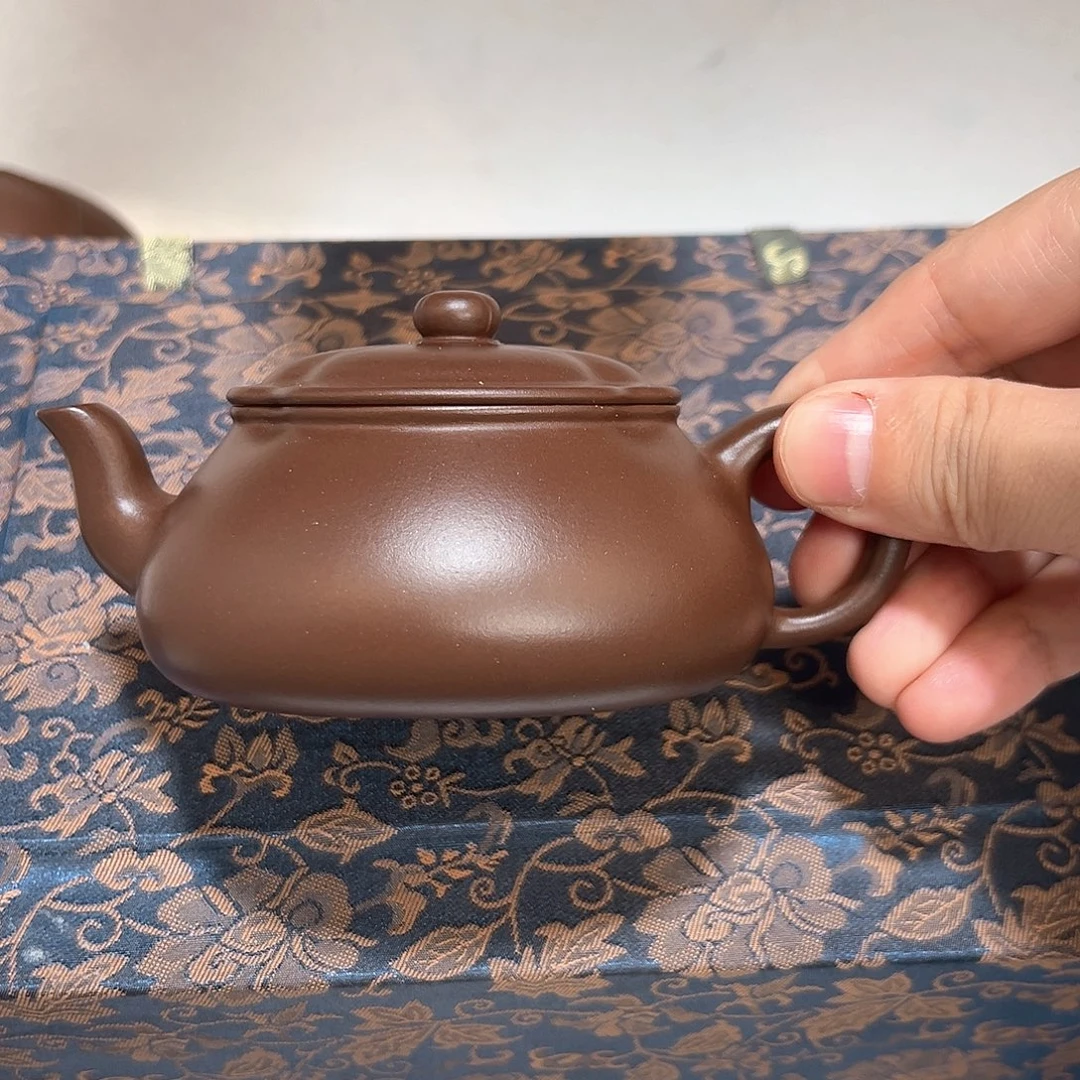 ****⁷茶壶紫砂老紫泥海棠