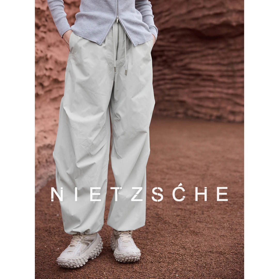 尼采 官方直营｜伞兵裤｜极简百搭工装时尚户外运动简约休闲裤61932
