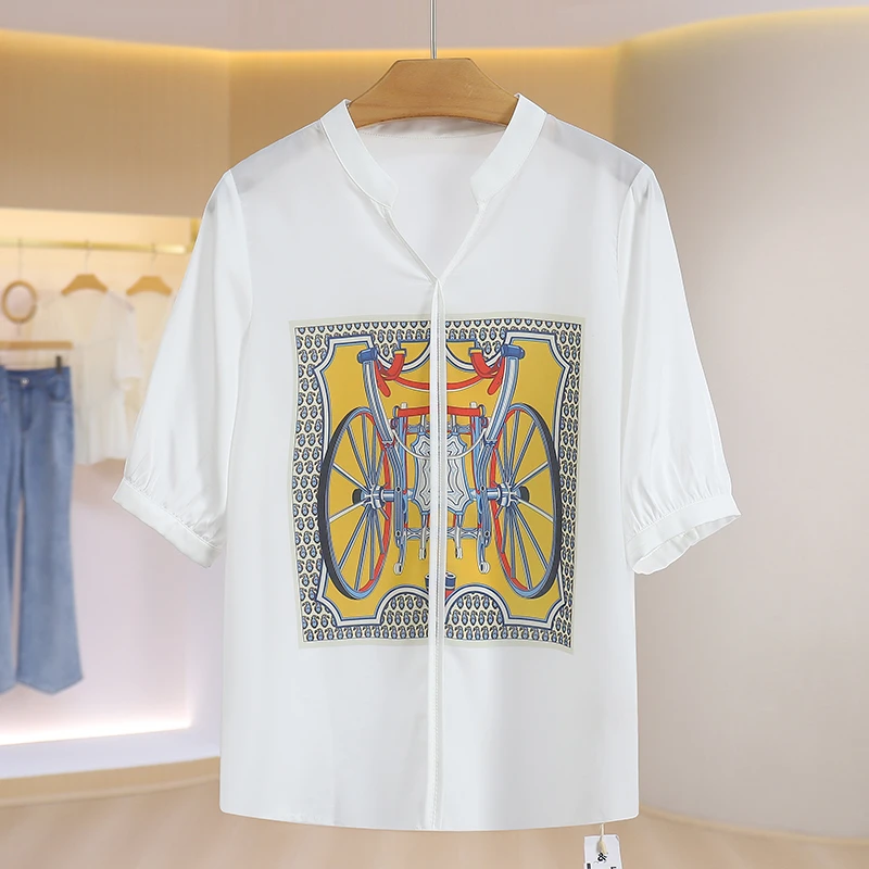 S890-伍莎服饰云仓百搭时尚新款夏季上衣#RDS46S029