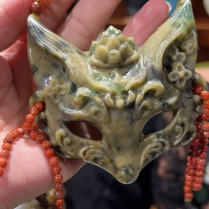 未镶嵌岫玉毛衣链