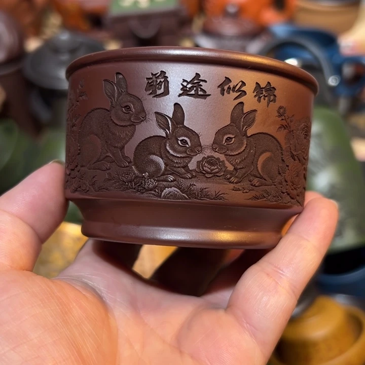 茶杯紫砂宜兴紫砂主人杯