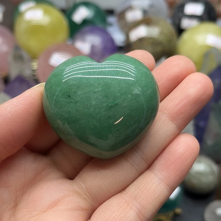 珠宝半成品未镶嵌水晶67克爱心