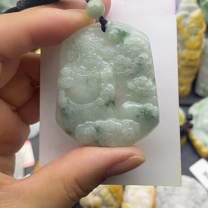 翡翠未镶嵌颈饰天然翡翠