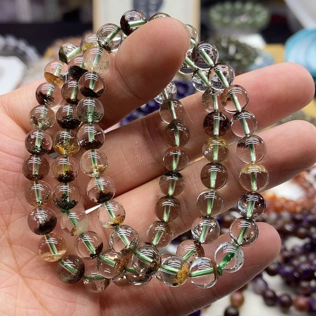 水晶手链未镶嵌多样性发货发一条