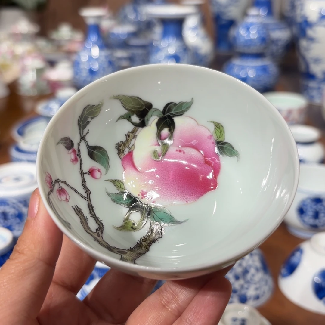 瓷国风桃普洱杯…………