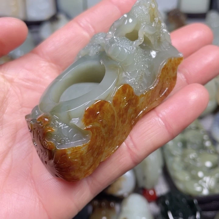 和田玉未镶嵌挂件