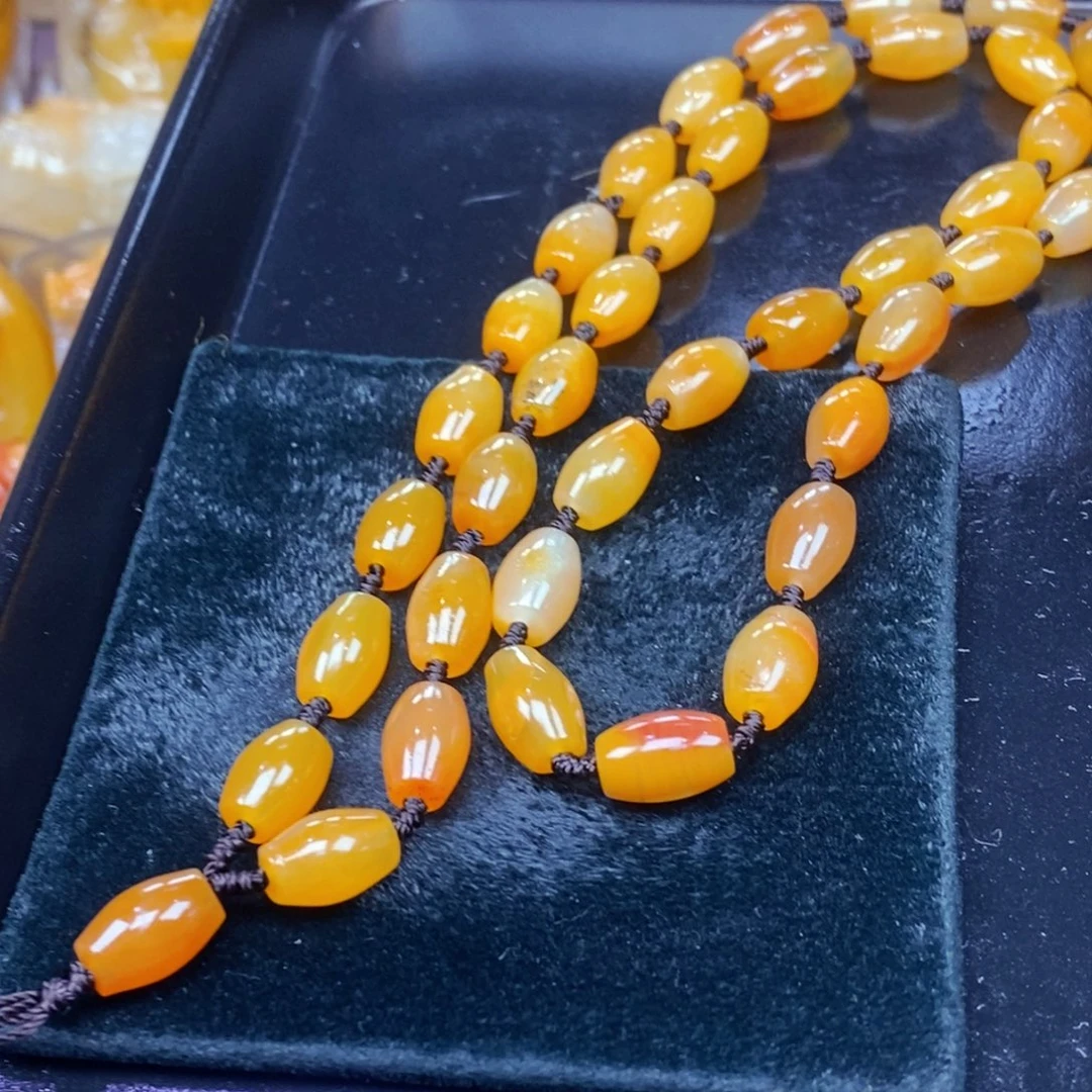 未镶嵌石英质玉（黄龙玉）吊坠(不含链)