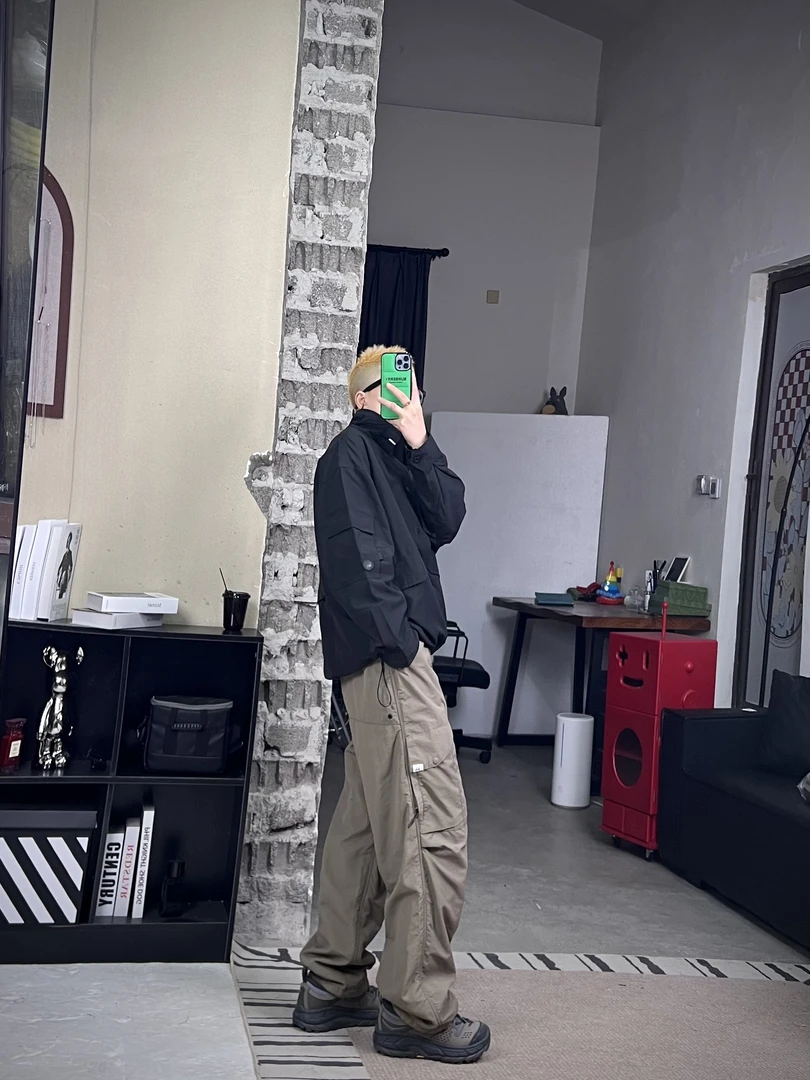 UY-设计师款CUSTOMTROUSER轻量化小众户外收褶伞兵裤机能裤裤子