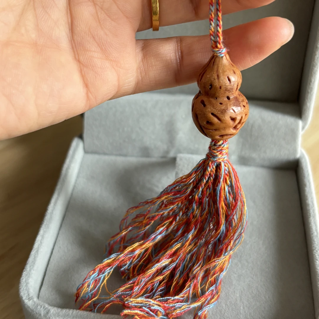 野生桃核葫芦流苏款手机挂件包包挂件防小人防惊吓庇佑平安吉祥