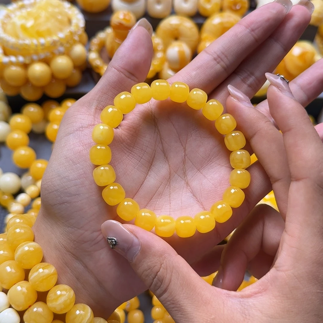 蜜蜡未镶嵌珠宝奇石同料10mm