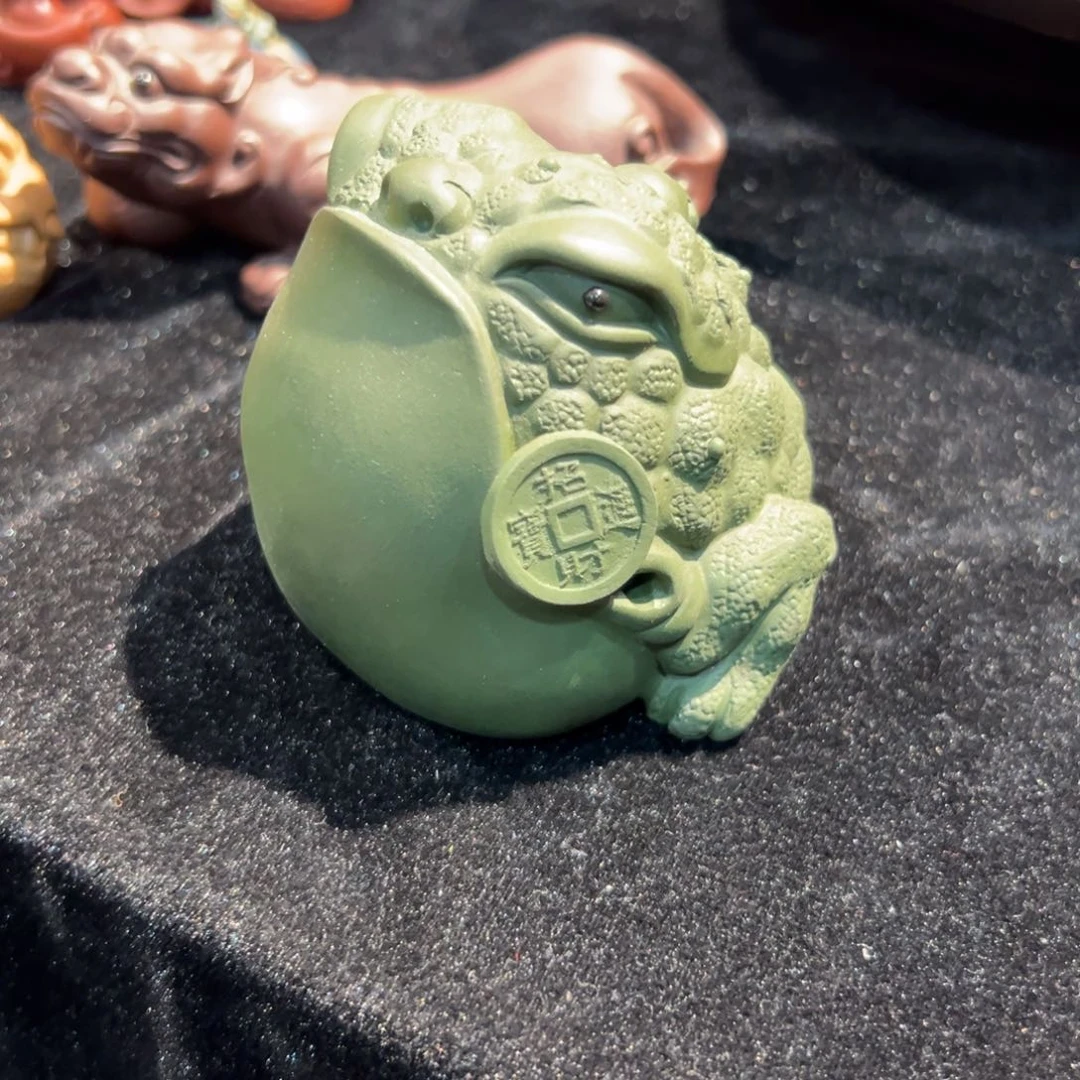 紫砂茶宠蘭*绿段有钱拽