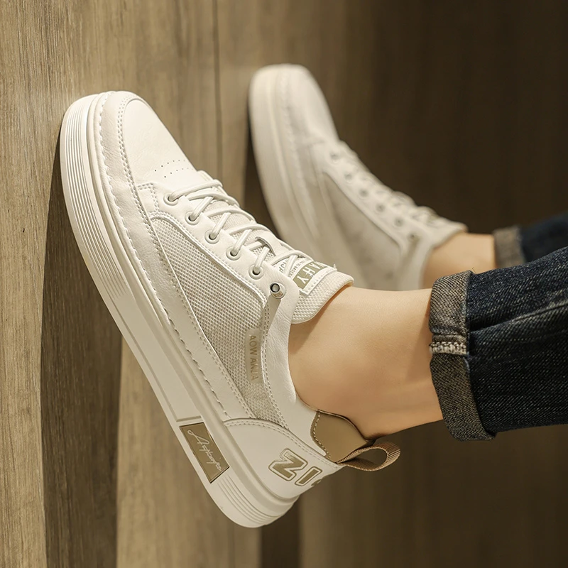 2025秋季男鞋休闲板鞋一脚蹬男士小白鞋软底潮流男款鞋子透气百搭