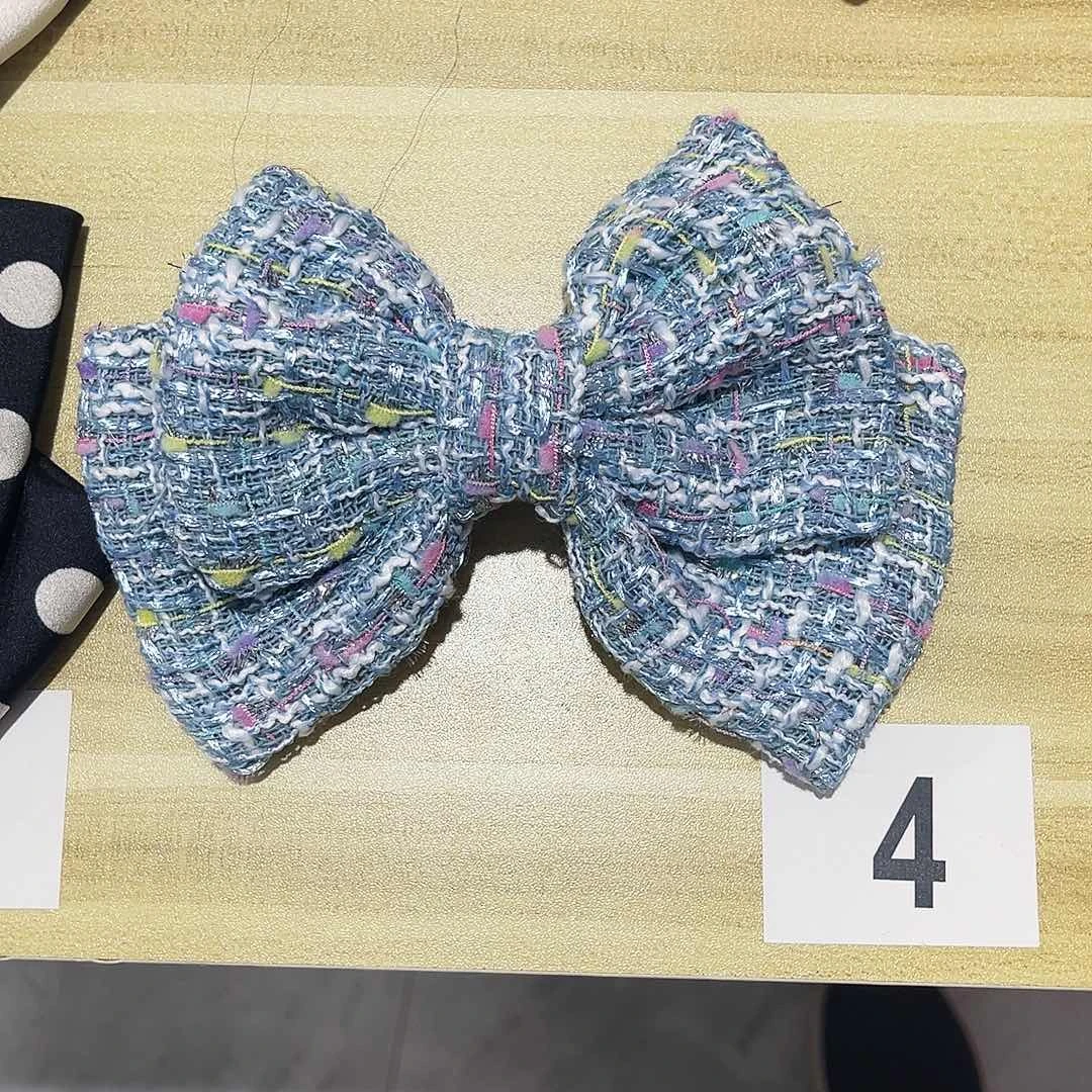 皮质铁合金蝴蝶结发夹