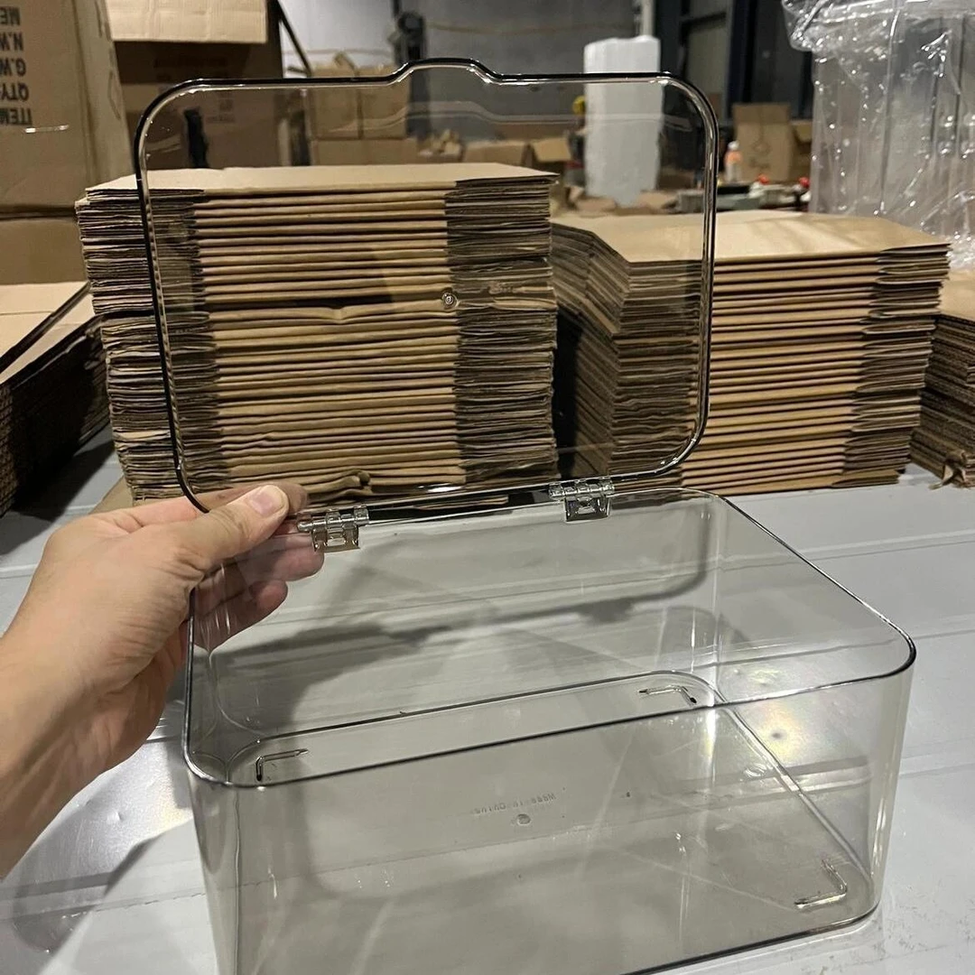 翻盖式桌面收纳盒面膜化妆品办公室收纳箱发饰首饰大号收纳箱