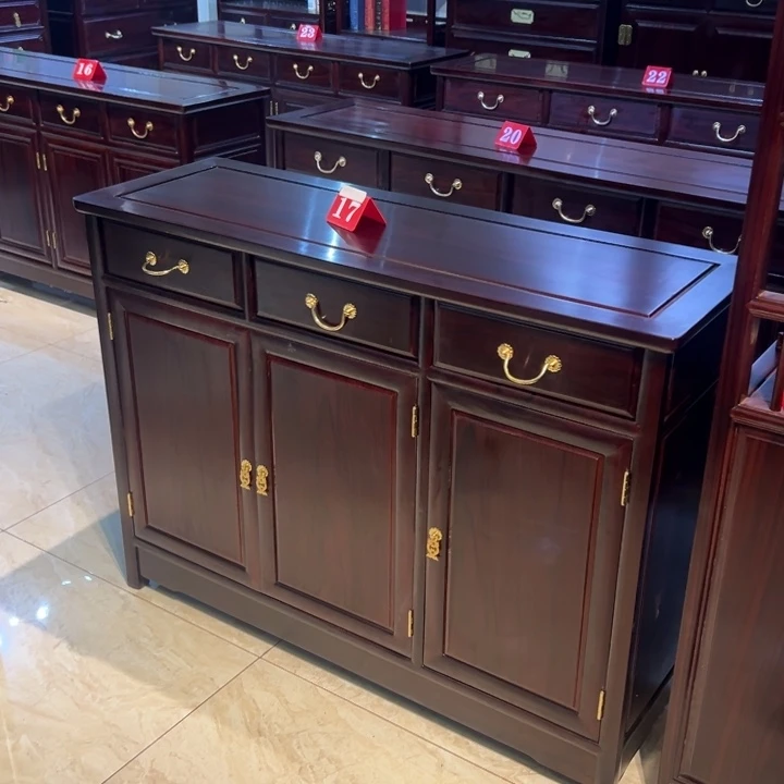 书柜黑酸枝木类三门餐边柜