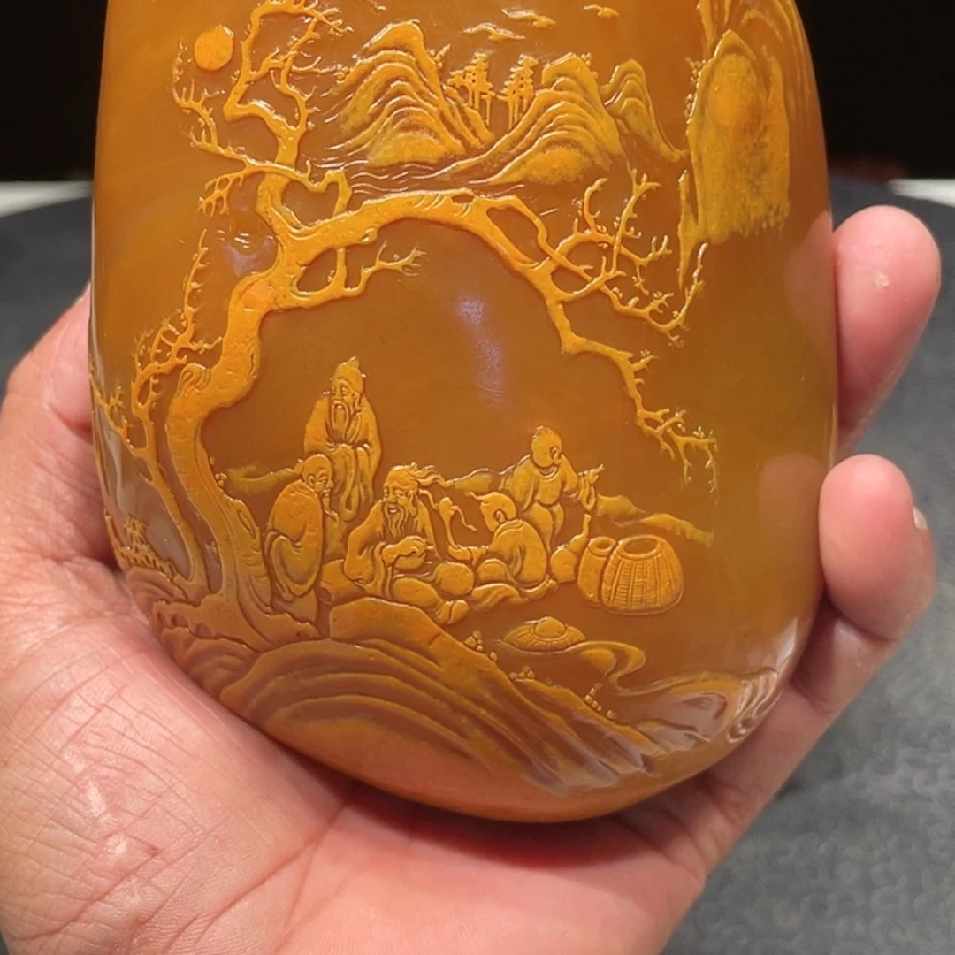 【闪购商品】寿山石用****5山水画作品欣赏