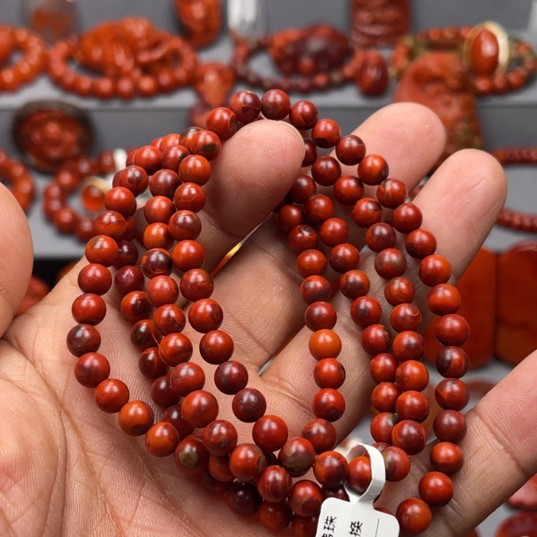 南红玛瑙未镶嵌珠宝奇石多圈5➕