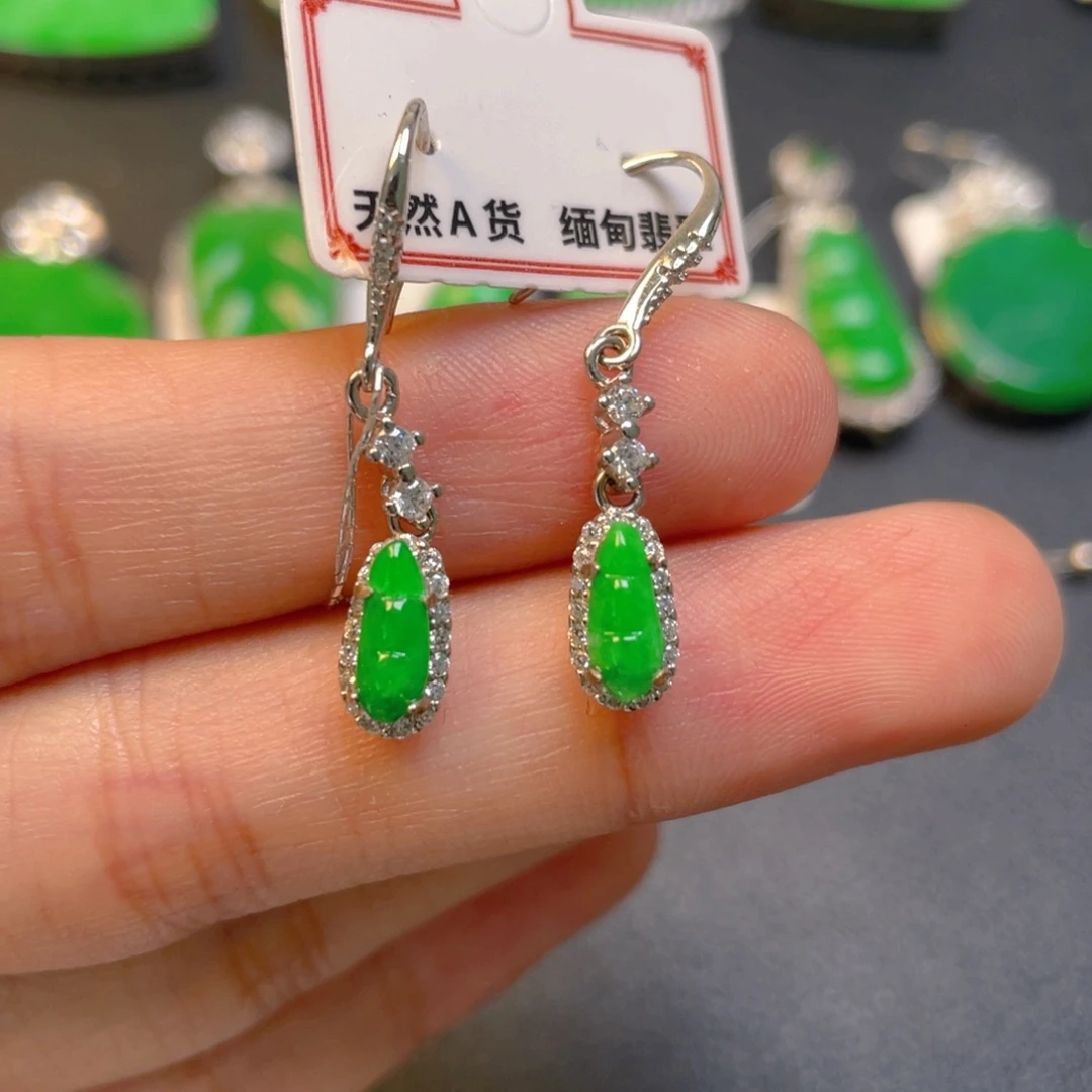 翡翠银S925镶嵌颈饰