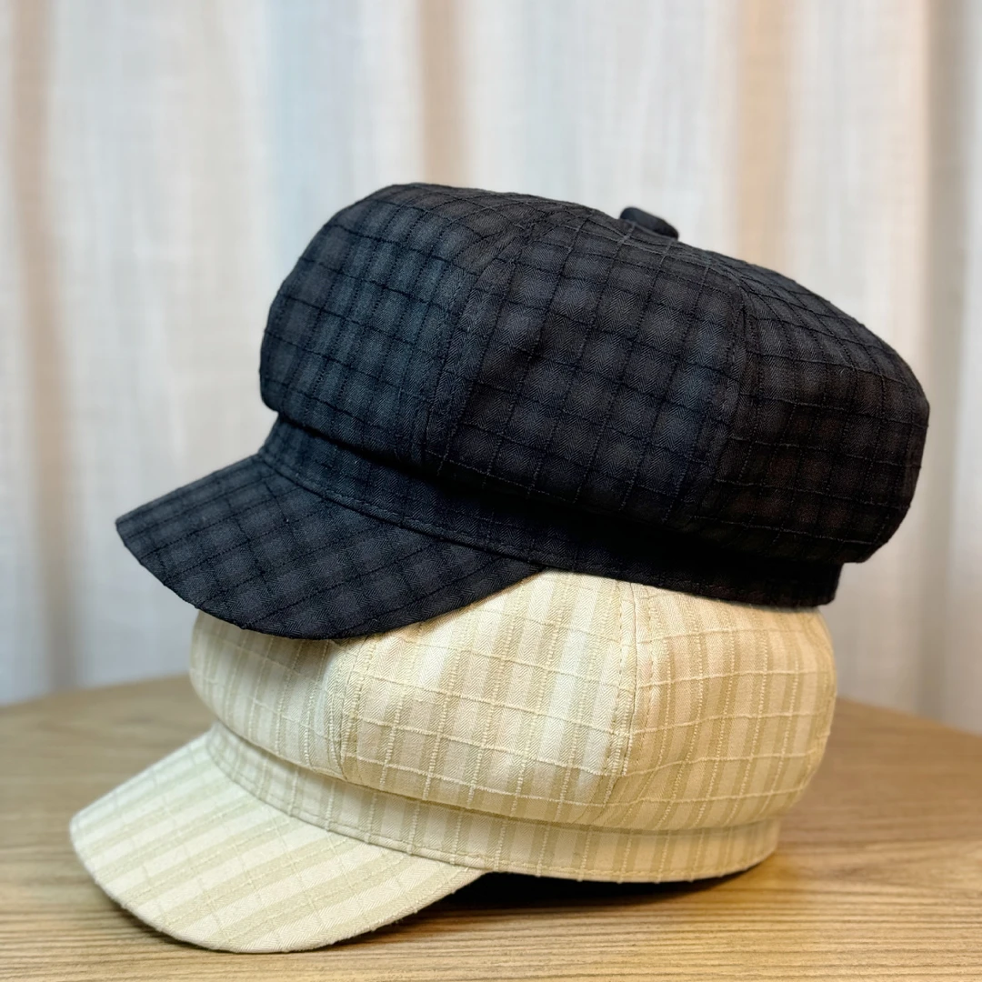 显面小日系韩版简约风休闲百搭2025新款春秋英伦报童帽子秋冬女