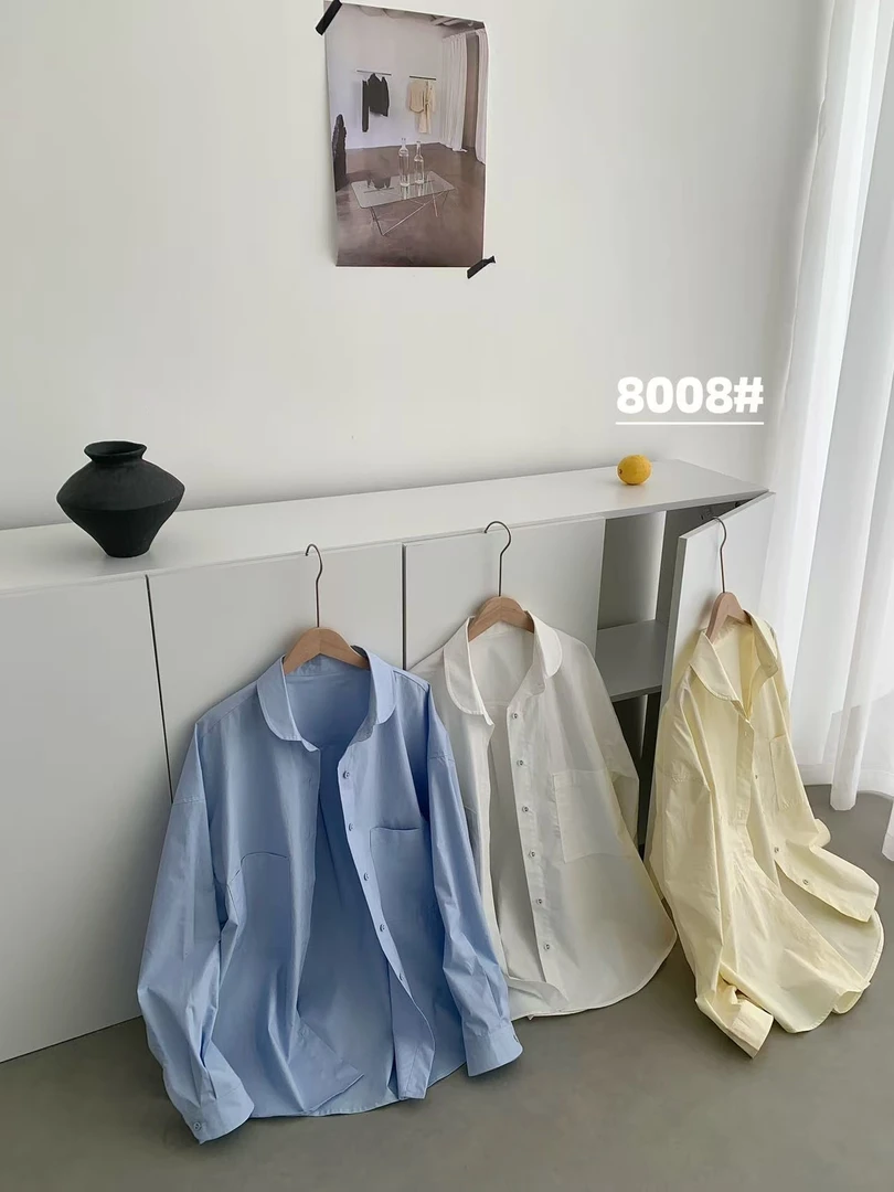8008【PINGJIE】2025新款衬衣）时尚休闲潮流舒适百搭洋气衬衣