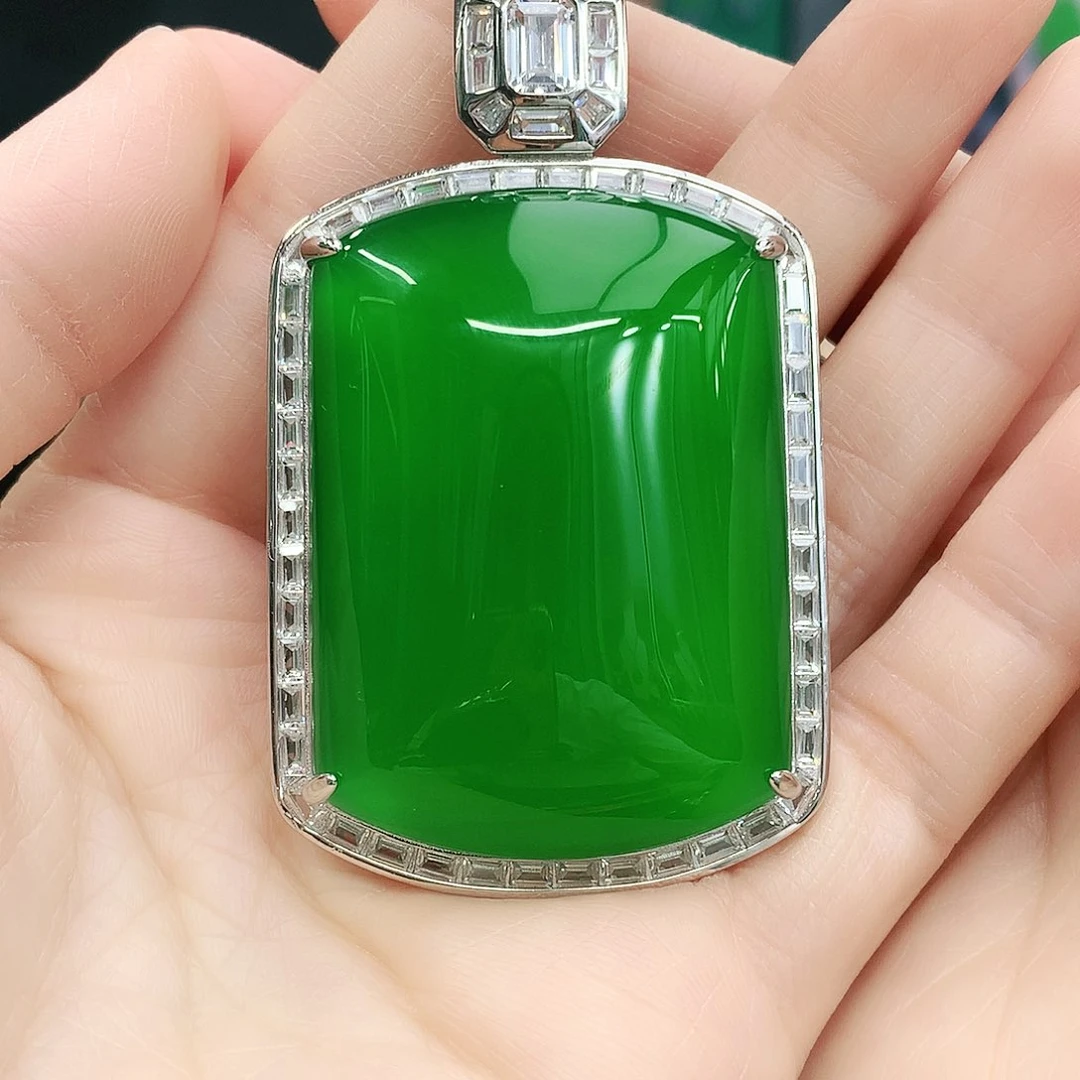 银S925镶嵌吊坠玛瑙/玉髓