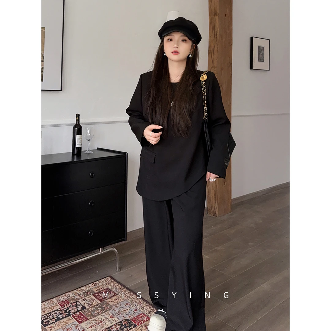 久久【宠粉断码浮力】微胖大码百搭春秋宽松长袖外套大衣