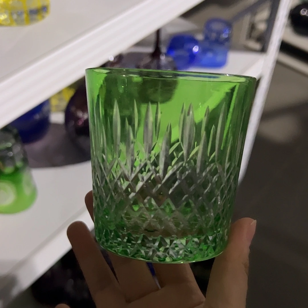 水晶玻璃高脚款微瑕一个
