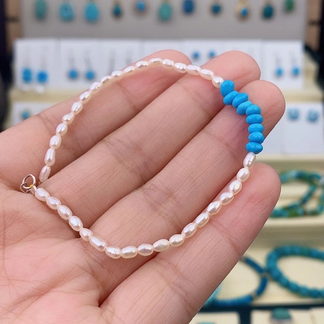 未镶嵌绿松石手链