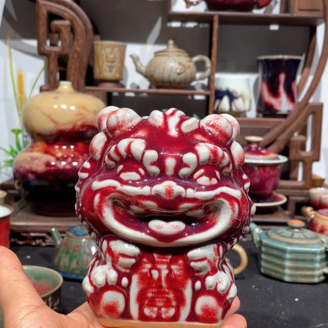 中国神后钧瓷摆件