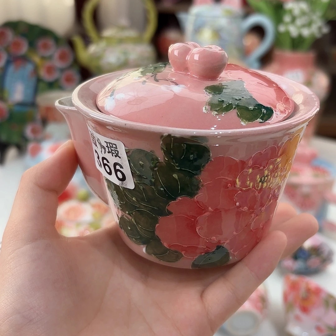 景德镇手绘高温釉下彩陶瓷茶具
