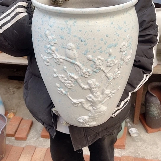 紫砂花盆高度36口径25