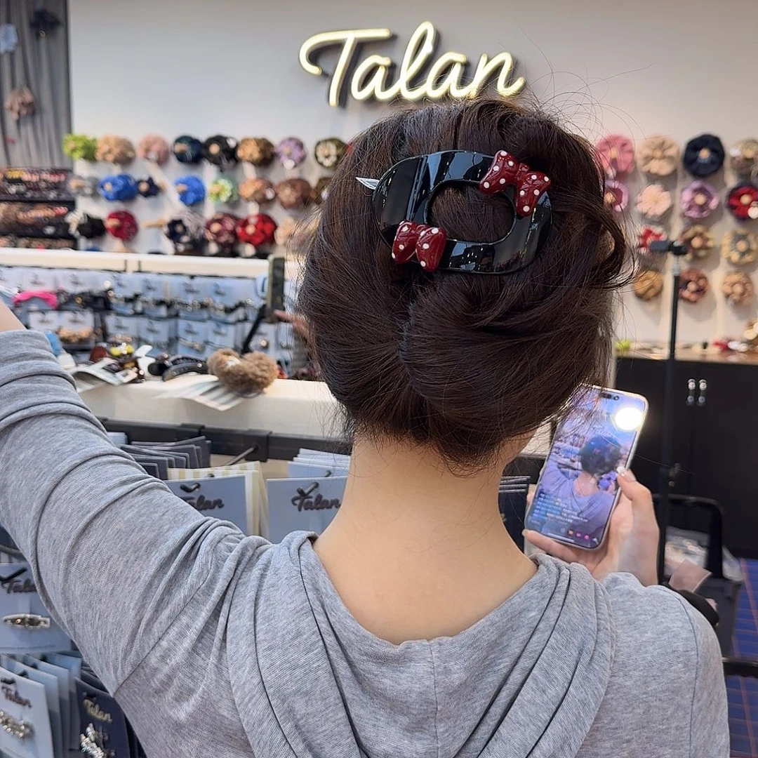 皮质非金属韩版懒人夹1020