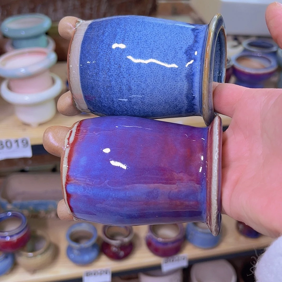 红陶陶瓷花盆当场满12包邮