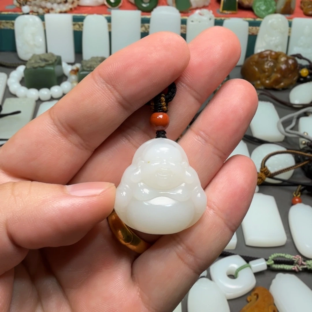 和田玉未镶嵌吊坠(不含链)