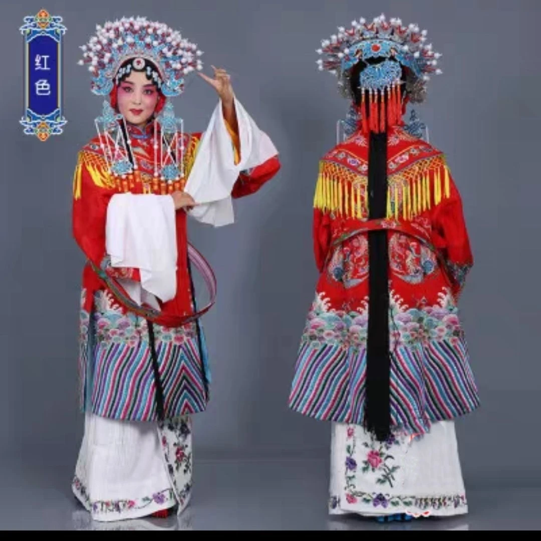京剧贵妃醉酒戏曲女莽(印花戏服半成品布料)