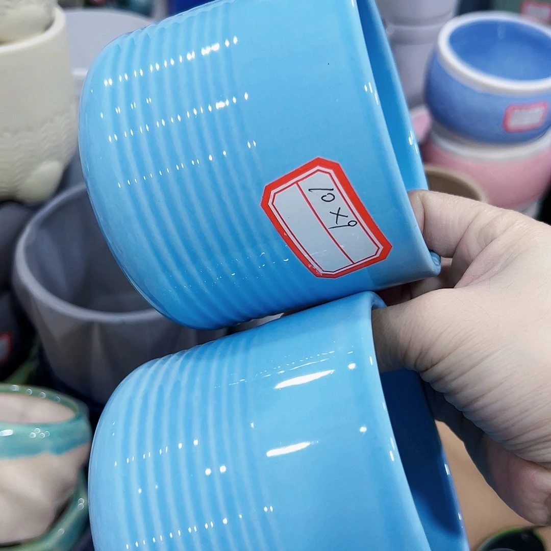 外贸尾单陶瓷花盆凑单10米包邮