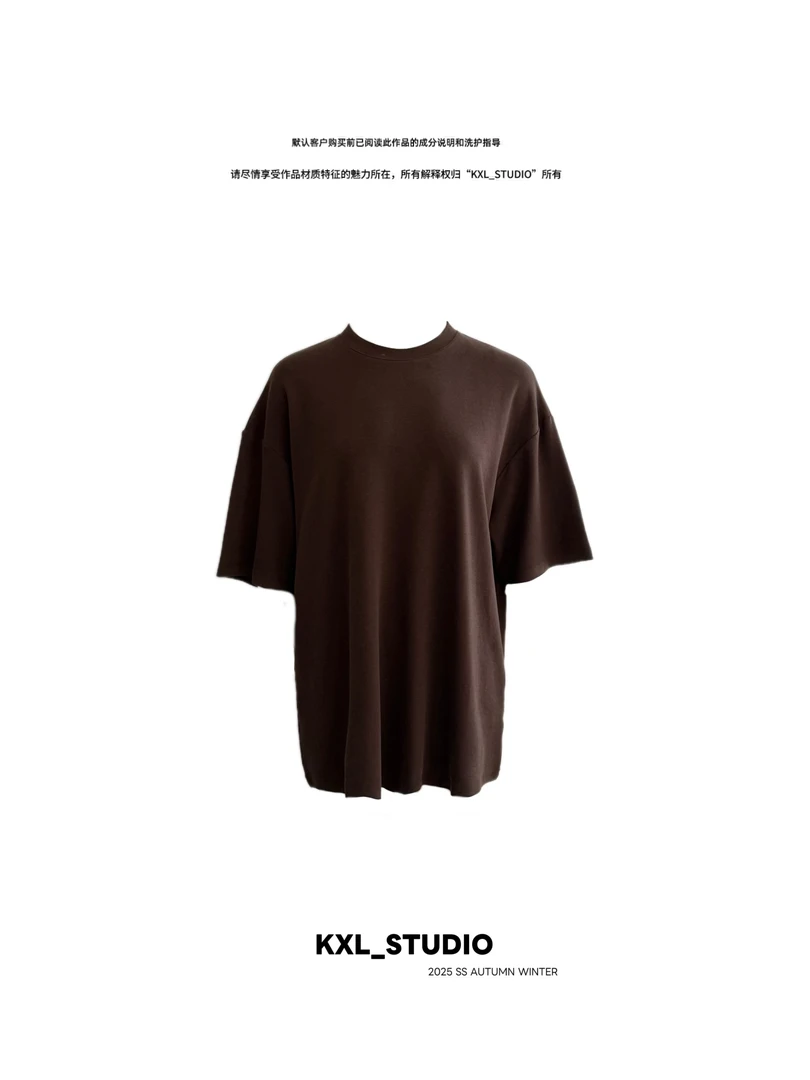 KXL-STUDIO 【KELE 精选】极简row风-廓形男友T半袖81373