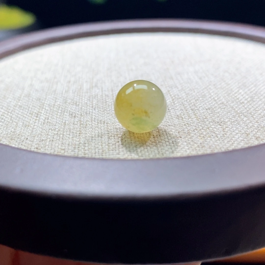 颈饰未镶嵌翡翠冰橘黄卡10.5mm