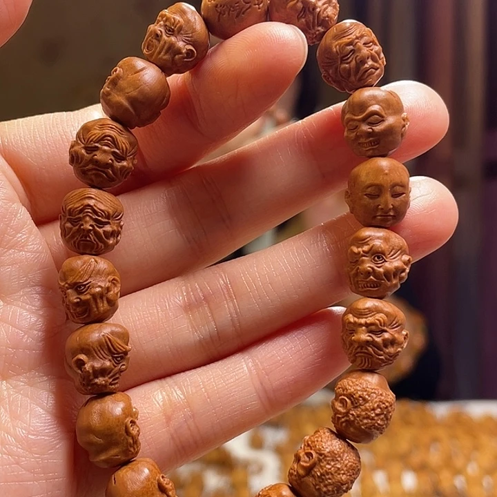 手串/手链橄榄核龙纹桃核