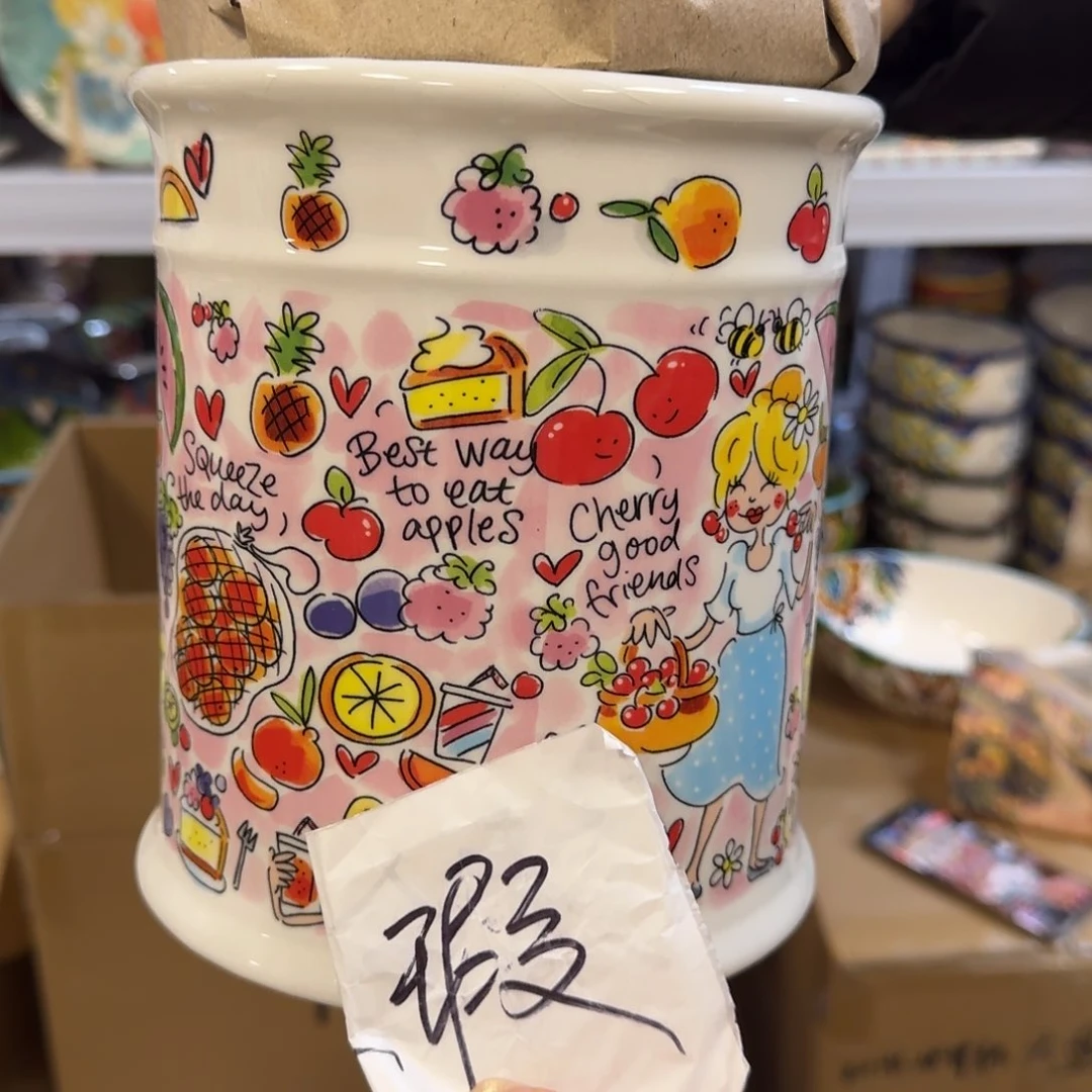 陶瓷瑕疵慎拍，主妇密封罐1只