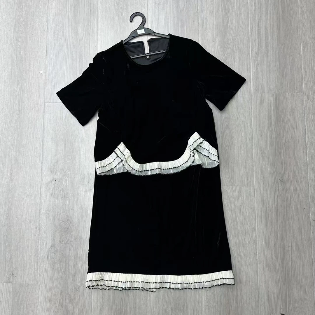 【se7en】新款拼接时尚短袖半身裙套装     080