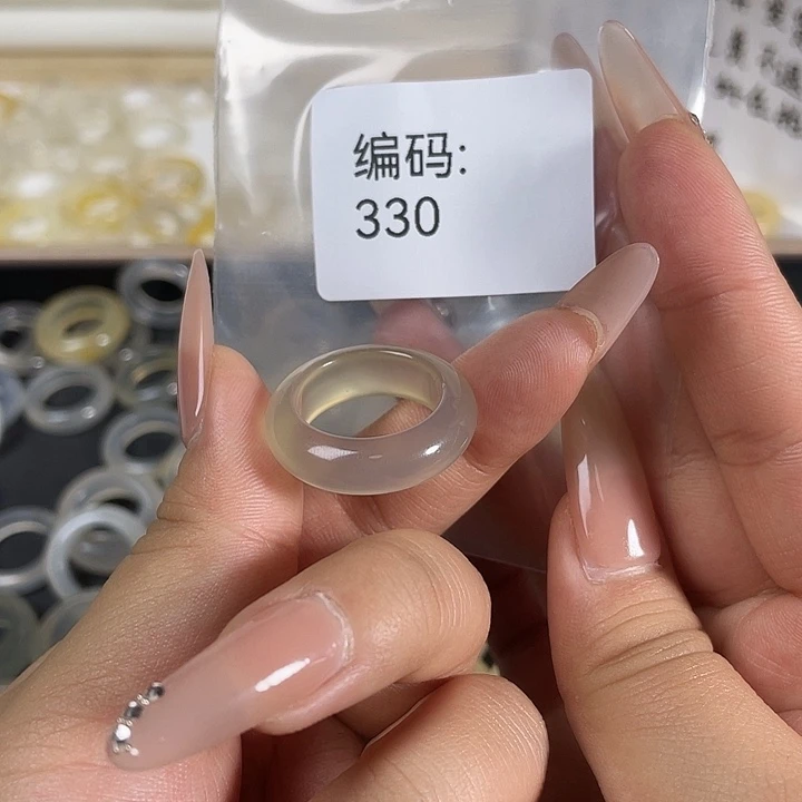 玛瑙/玉髓未镶嵌戒指330港18