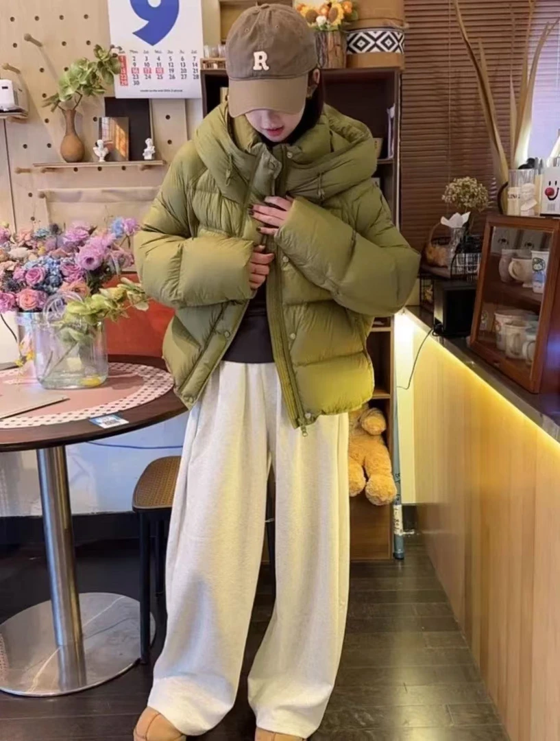 韩熙蓓2024冬季鸭绒新款时尚韩版宽松羽绒服女款爆款2025新款正品