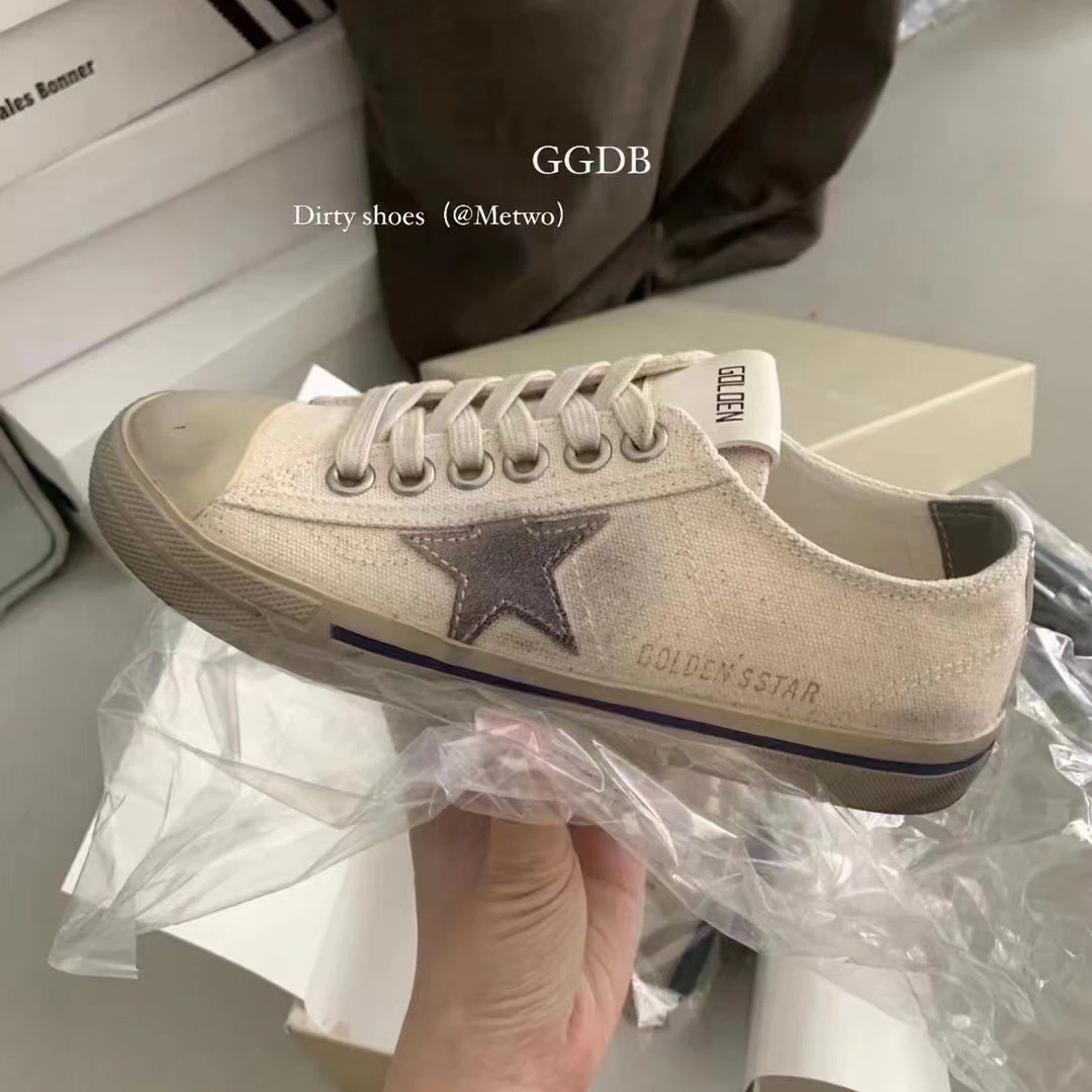 798韩版二代星星做旧小脏鞋帆布鞋（怕磨脚甚拍）