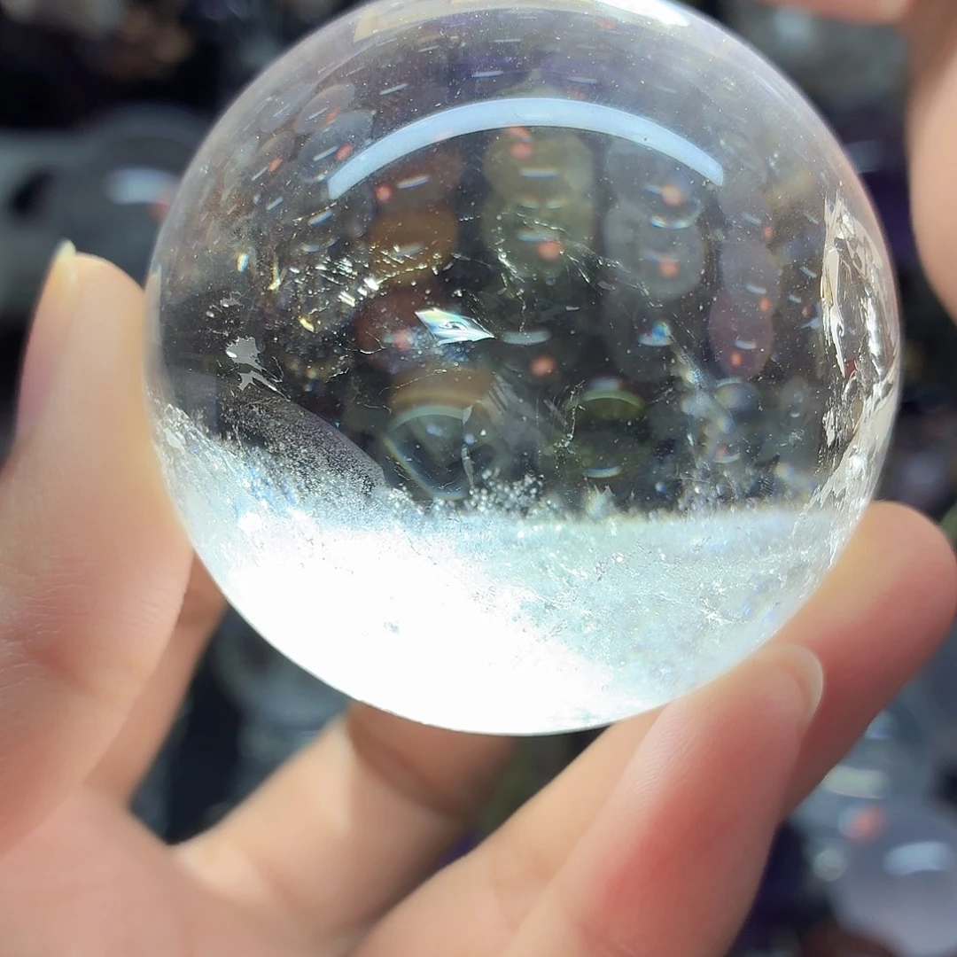 水晶珠宝半成品未镶嵌白水晶聚宝盆57