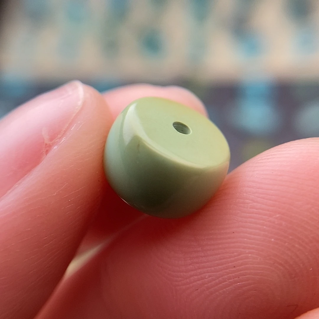 绿松石未镶嵌绿松石算盘珠10.2mm