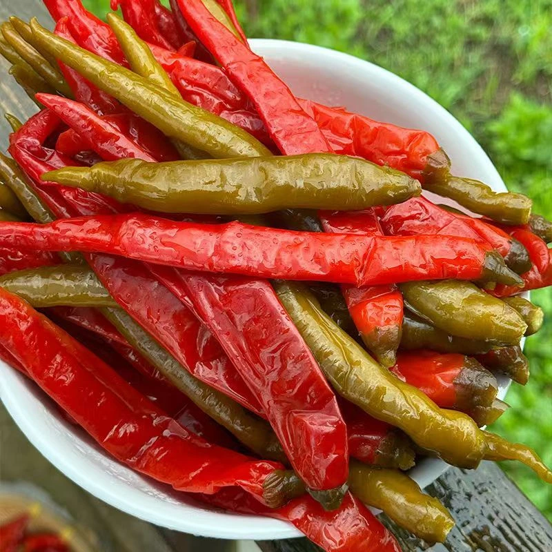 湖南湘西特产龙山长条辣椒个个1斤，酸辣开胃