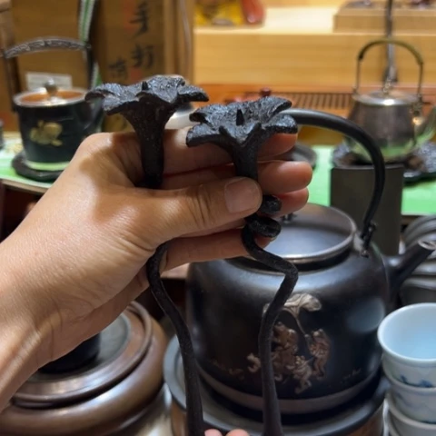蜜安罐瓷香炉锡茶则