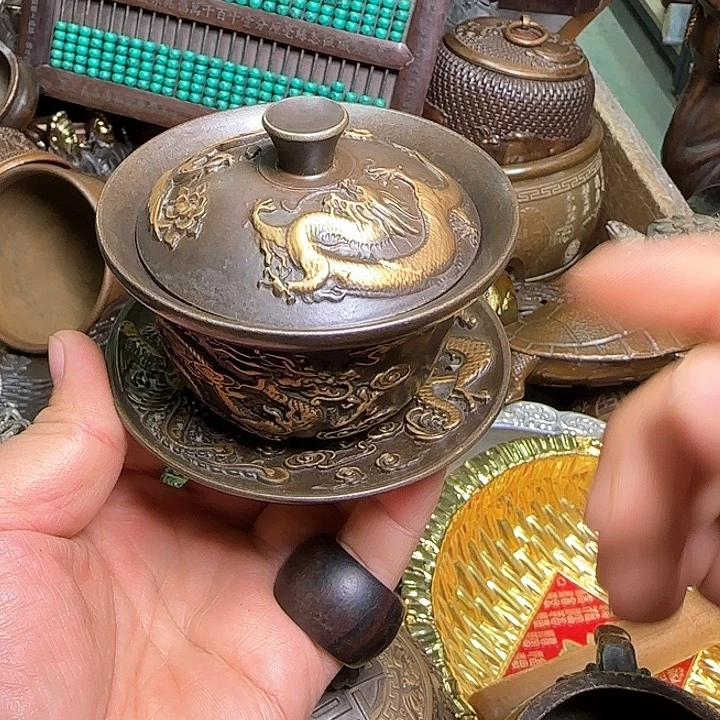 铜器办公室茶室摆件